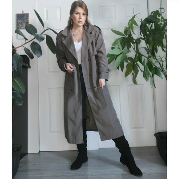 Vintage Fen-nelli Kaki Trench Coat - Picture 3 of 7
